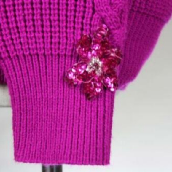 Vtg 80s Hunter's Glen Electro Glam Sequin Sweater - Picture 5 of 6